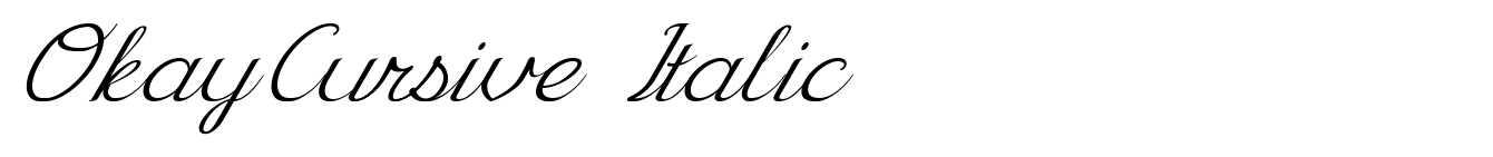 OkayCursive Italic image